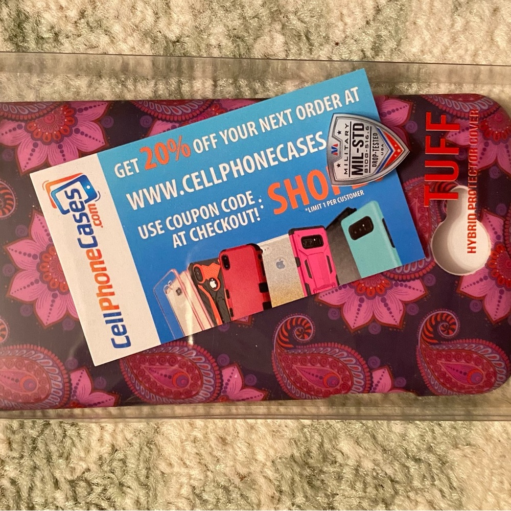 Pink floral phone case